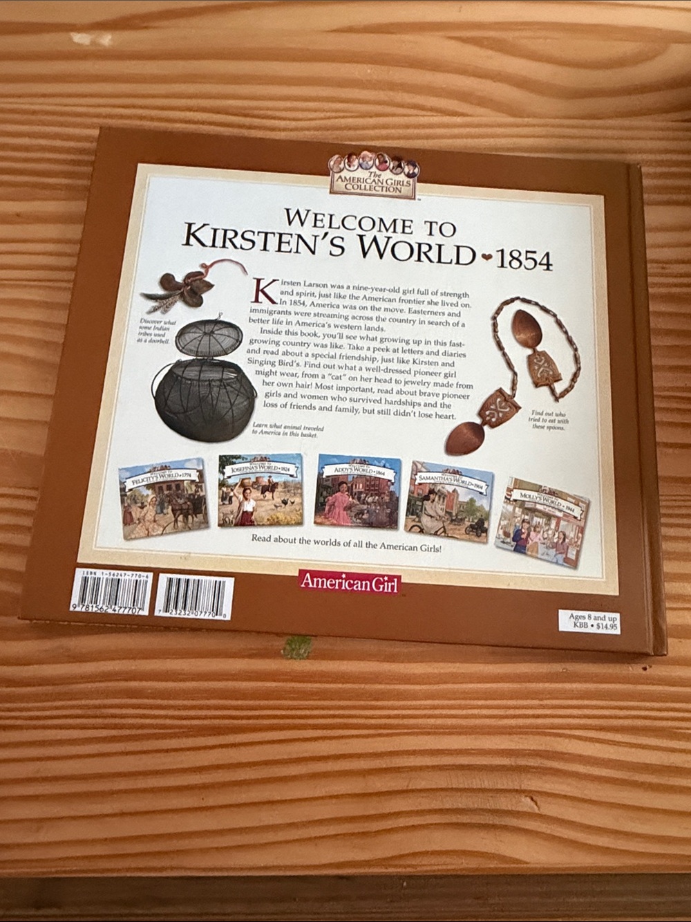 Vintage American Girl Kirsten's World 1854 Hardcover Book & Fold-Out Map Set - Picture 3 of 5